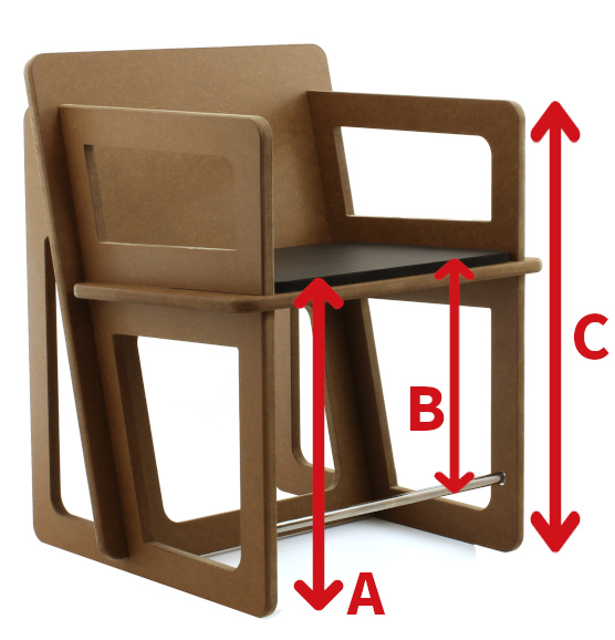 Pris de mesure d'une chaise