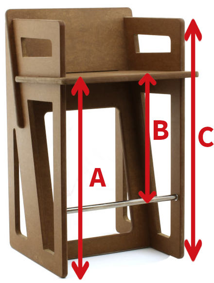 Prise de mesure réalisation d'un tabouret