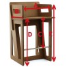 Measurements to manufacture a bar stool for your size