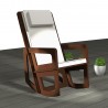 Spacio rocking chair with high backrest for indoor or covered terrace
