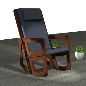 Rocking chair with headrest...