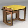 Rocking stool to improve sitting posture