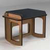 Rocking stool to improve sitting posture