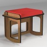Tabouret à bascule, 6 couleurs de coussins