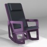 The purple rocking chair