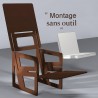 copy of Fauteuil à bascule bleu avec dossier haut Mon siège à moi - 2