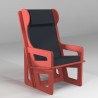 Bergère à oreilles rouge, fabrication en fonction de vos mensurations