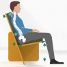 copy of Fauteuil gris clair dossier mi-hauteur, taillé sur-mesure pour prendre soin de votre dos Mon siège à moi - 5