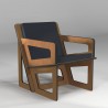 Backcare armchair made to measure anthracite cushion
